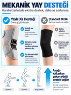 Konfor Fit™ Biyomekanik Yaylı Diz Desteği